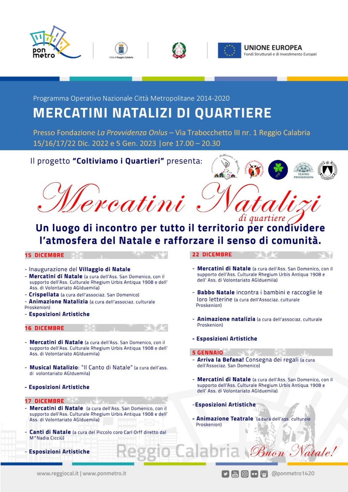 locandina mercatini natalizi di quartiere