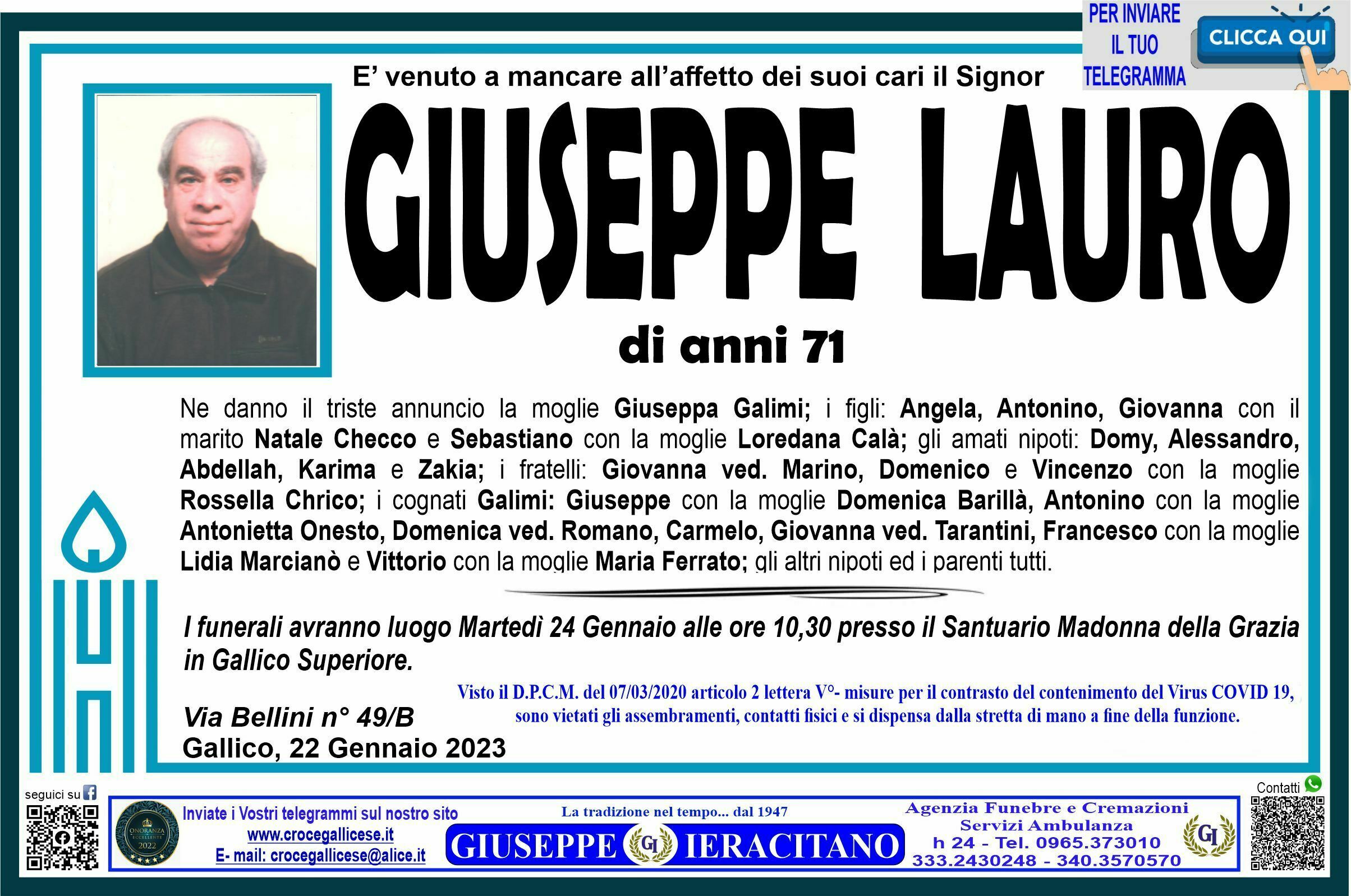 LAURO GIUSEPPE
