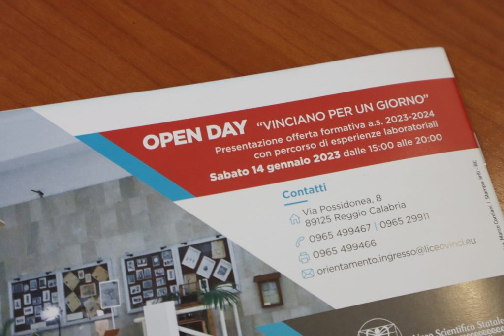 Reggio Calabria Open Day Al Liceo Scientifico Leonardo Da Vinci FOTO E INTERVISTA