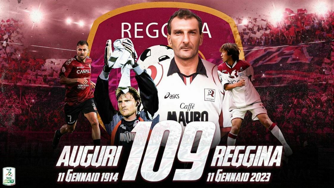 grafica lega serie b per celebrare compleanno reggina