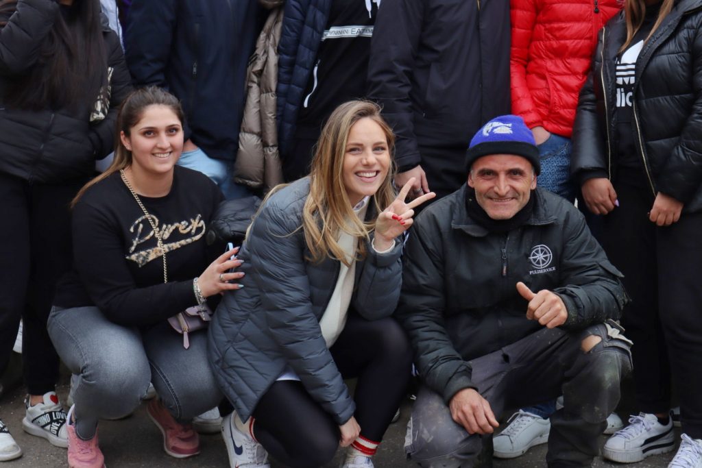 Angela Robusti, Inzaghi e gli studenti reggini al Rione Marconi