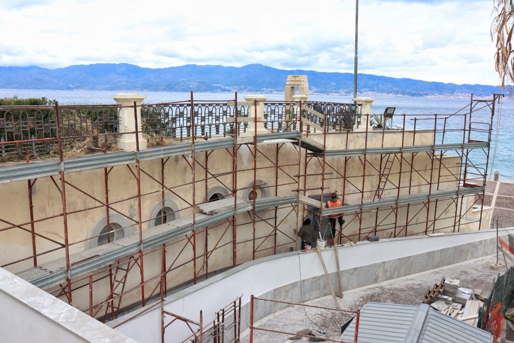 Lavori facciata Arena Reggio Calabria