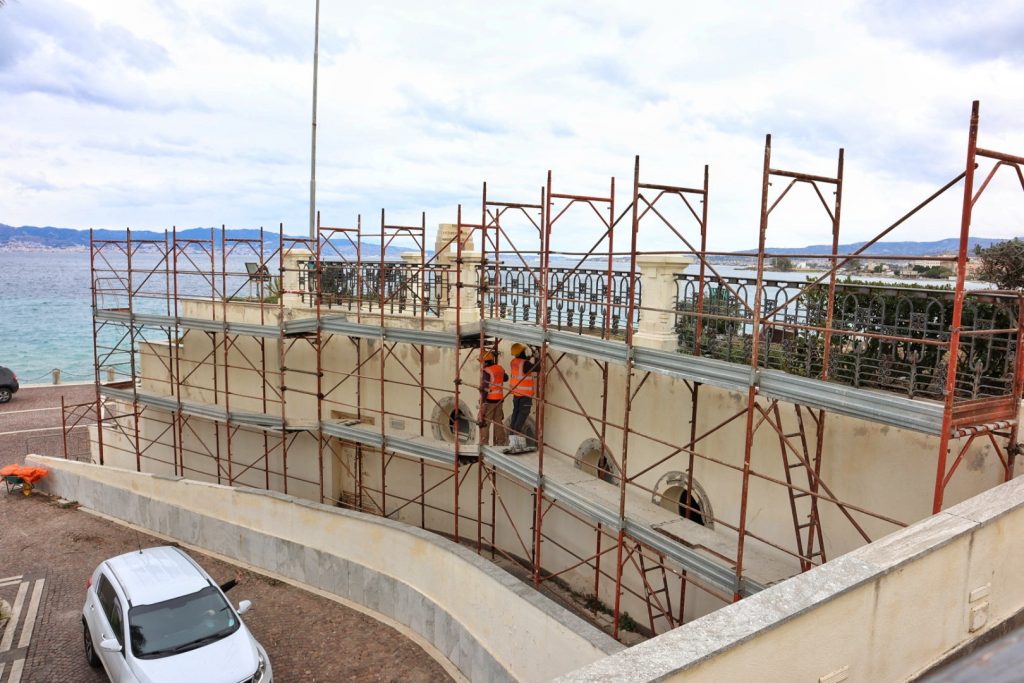 Lavori facciata Arena Reggio Calabria