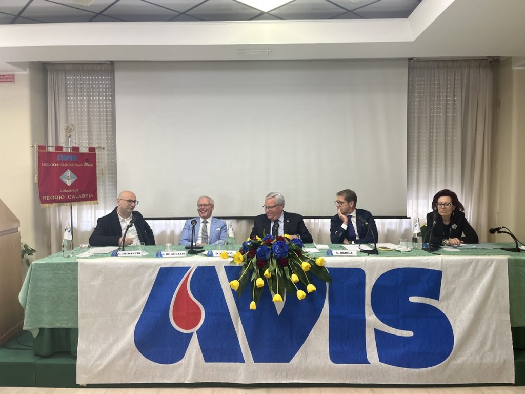 Briola, De Angelis, Calipari, Nisticò convegno Avis comunale Reggio Calabria 26 febbraio 2023