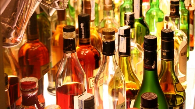 bottiglie alcolici