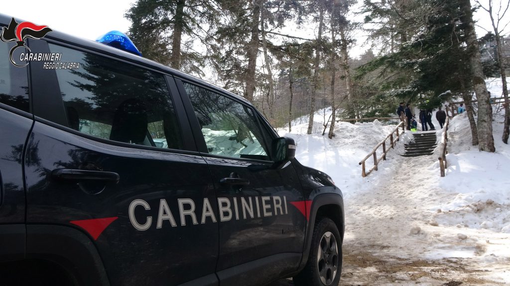 carabinieri reggio calabria neve