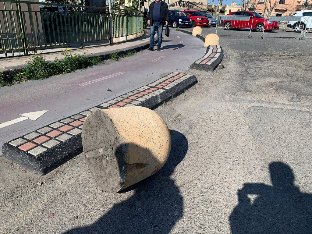 reggio calabria incidente pista ciclabile