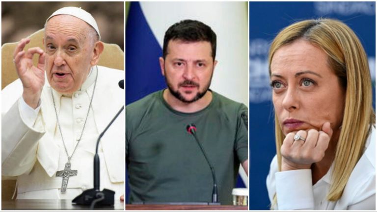 Papa Francesco, Zelensky, Meloni