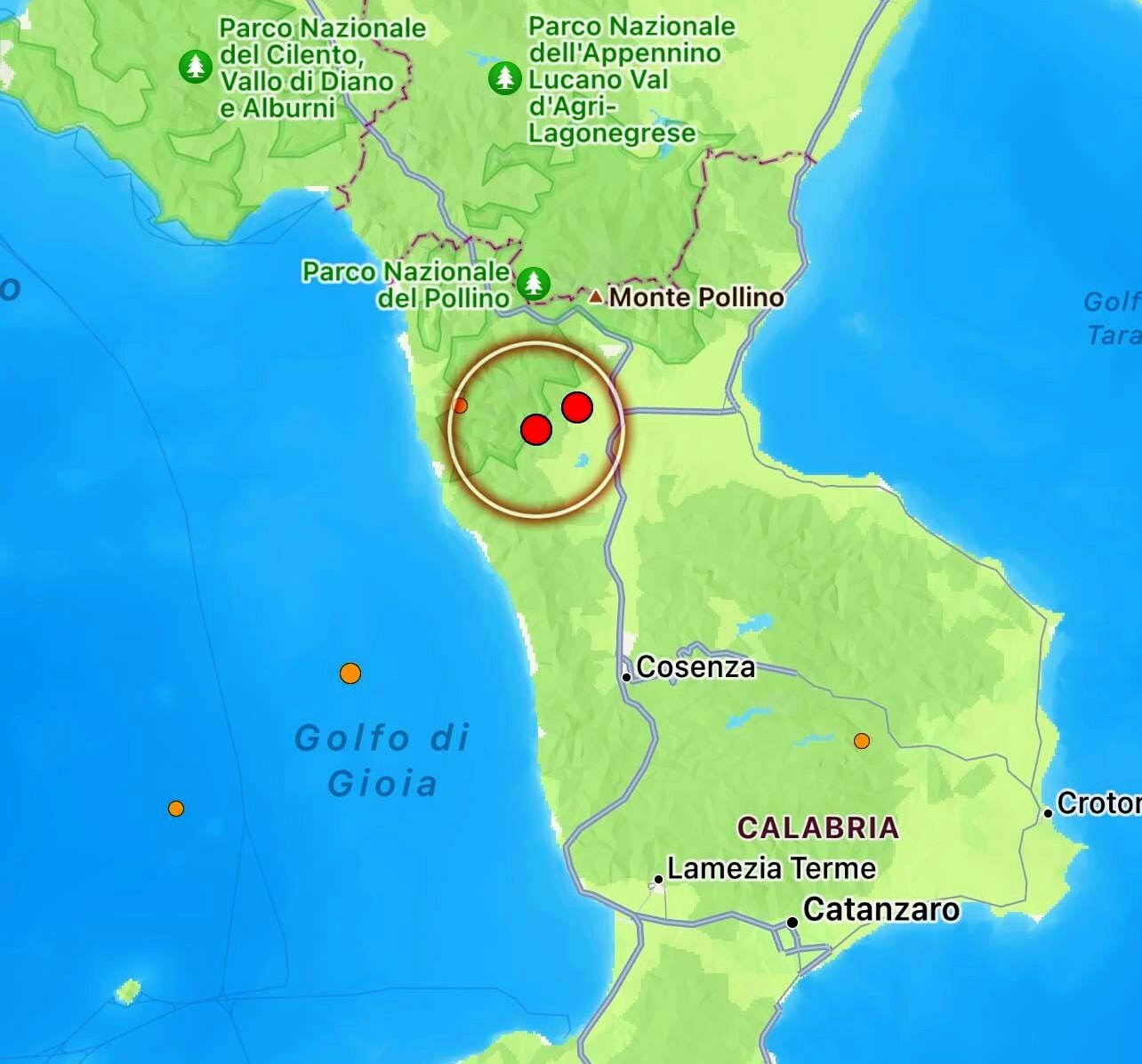 Scossa Di Terremoto A Cosenza: Avvertita Dalla Popolazione | MAPPE