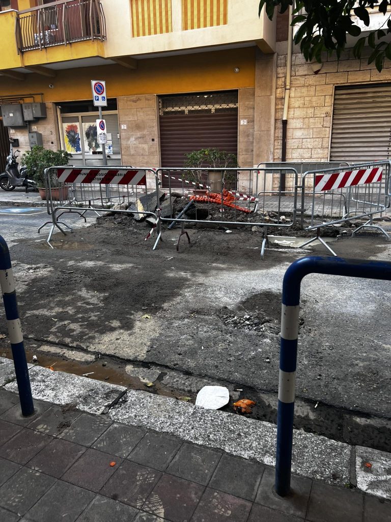 Chiusura Via Marsala Reggio Calabria