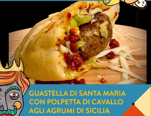 Guastella di Santa Maria con polpetta di cavallo