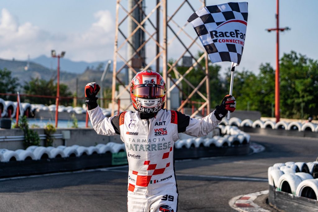 Lorenzo Tappa al traguardo