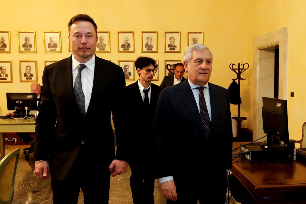 L'incontro tra Elon Musk e il Ministro degli Esteri Antonio Tajani