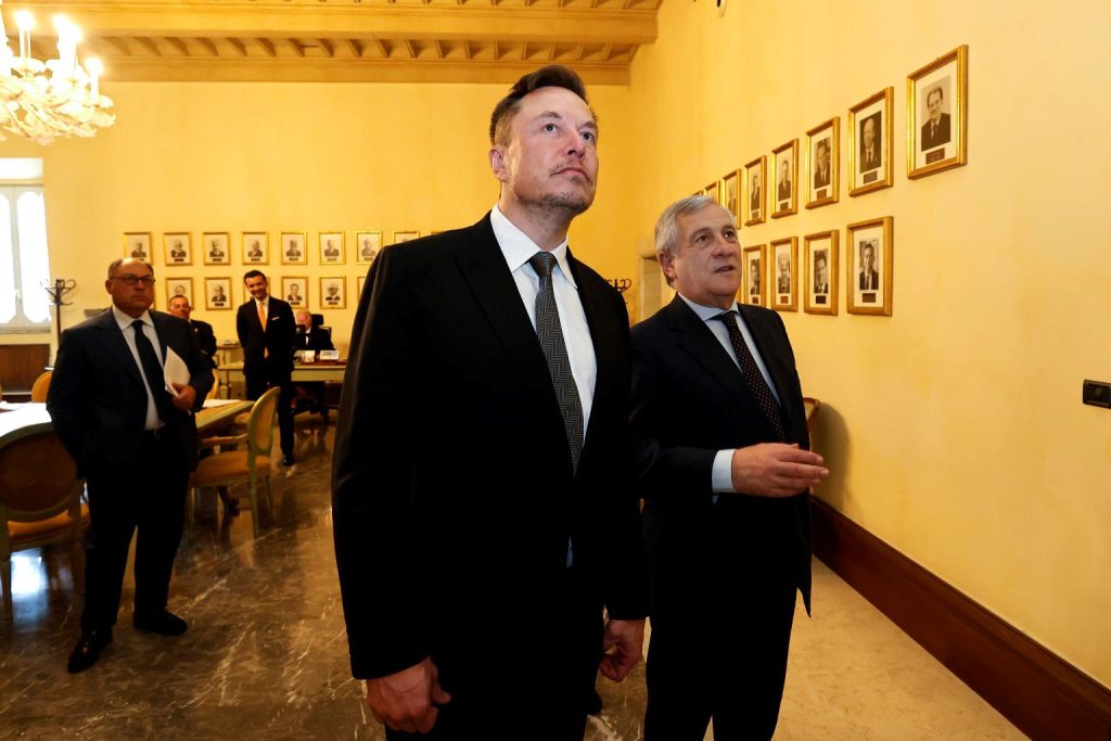 L'incontro tra Elon Musk e il Ministro degli Esteri Antonio Tajani