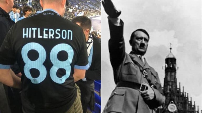 maglia numero 88 e saluto nazista hitler