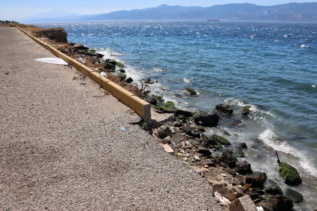 Erosione costiera Tempietto Reggio Calabria