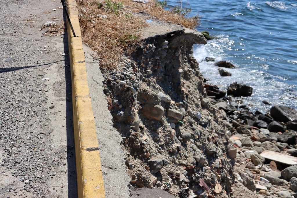 Erosione costiera Tempietto Reggio Calabria