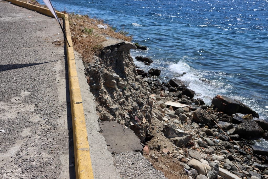 Erosione costiera Tempietto Reggio Calabria