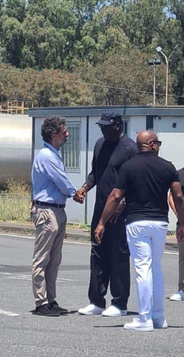 Michael Jordan all'aeroporto di Catania