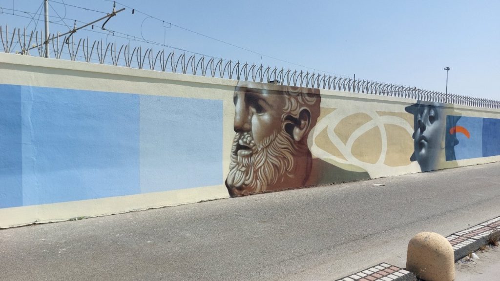 murales bronzi di riace tempietto reggio calabria