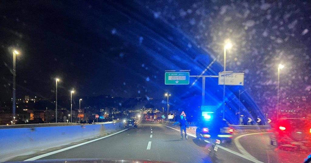 polizia stradale notte reggio raccordo reggio centro