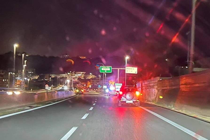 polizia stradale notte reggio raccordo reggio centro