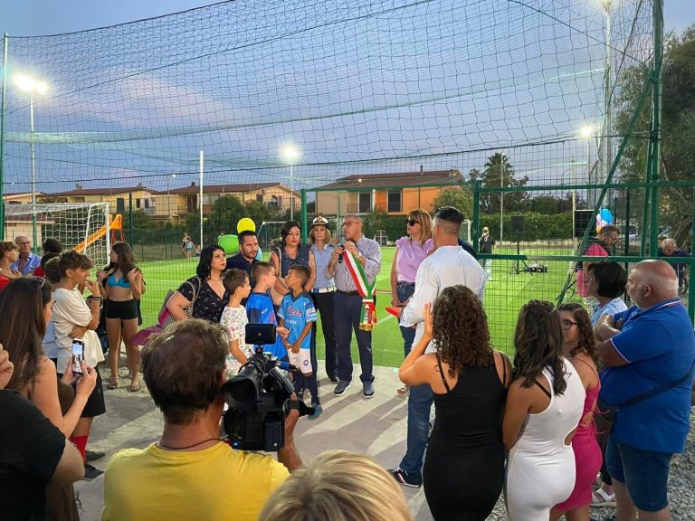 Inaugurazione campo e area giochi Cassano allo Ionio