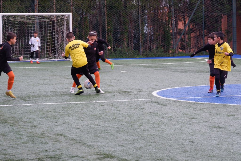 Fase di gioco di una partita edizione passata campionato provinciale AICS 2