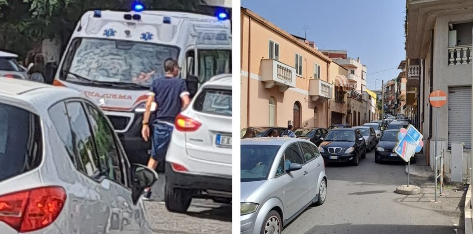 ambulanza bloccata via cardinale portanova paralizzata