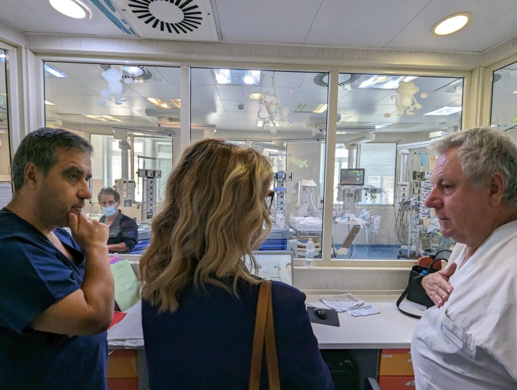 Dafne Musolino in visita Centro di Cardiochirurgia Pediatrica