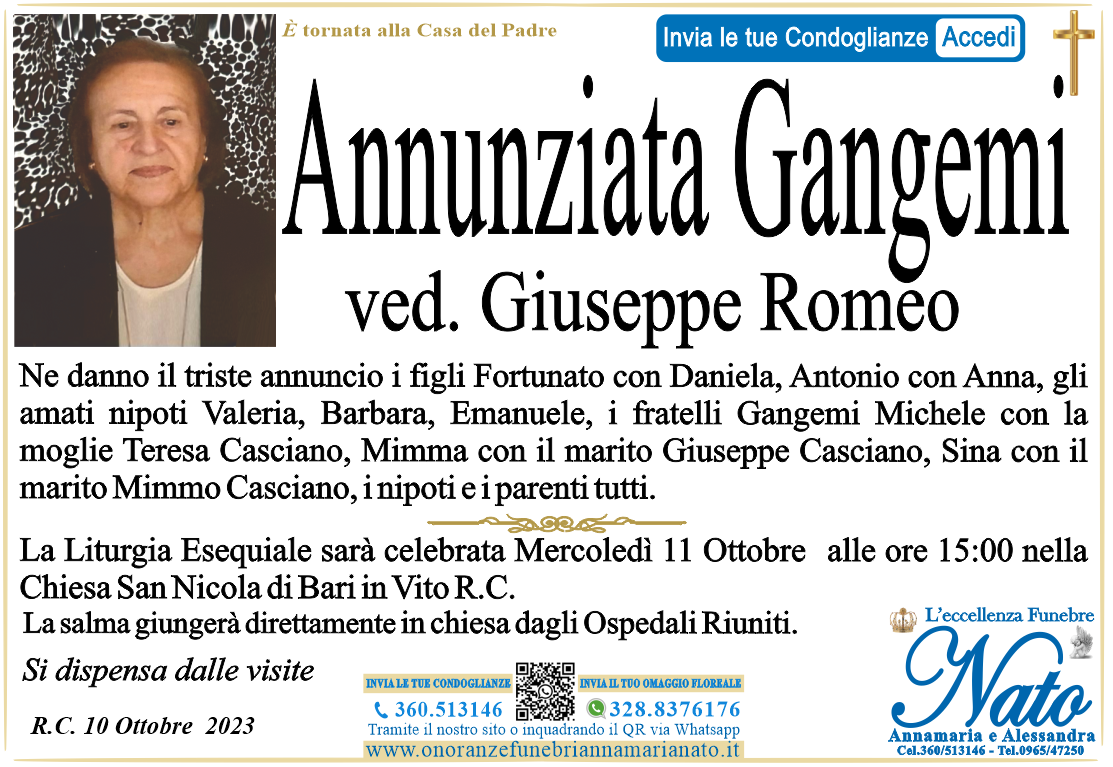 GANGEMI annunziata