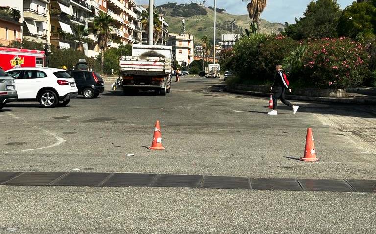 Lavori in corso Argine Annunziata Reggio Calabria per pista ciclabile