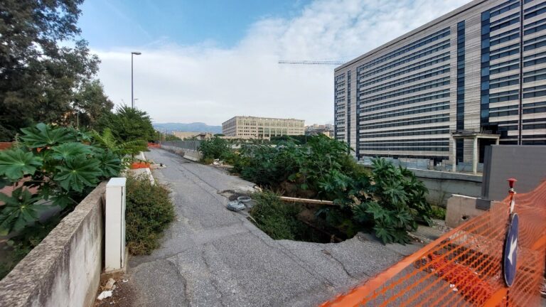 Via del Gelsomino interrotta Reggio Calabria