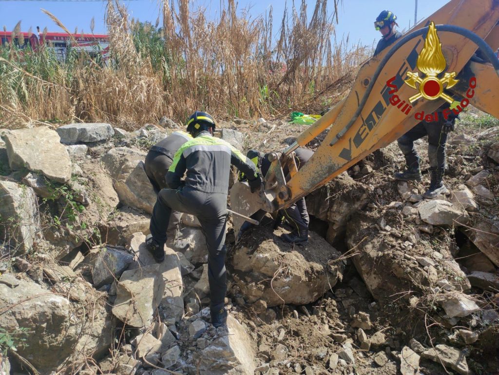 cane cade e rimane incastrato