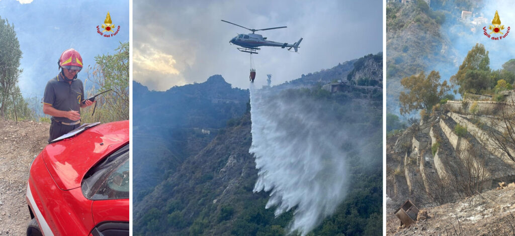 incendio messina