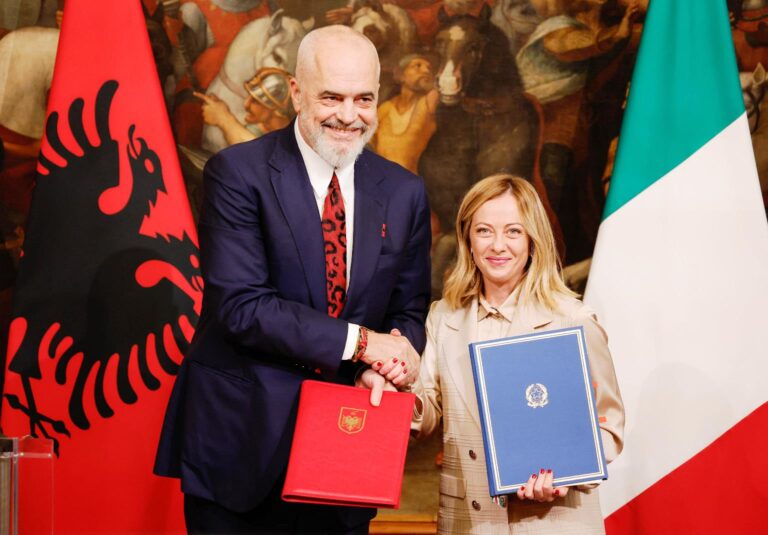 Edi Rama e Giorgia Meloni