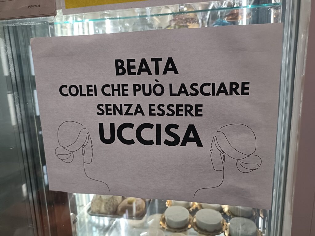 Manifesti Villafranca Tirrena Giornata violenza sulle donne