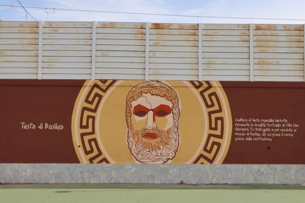 Murales storia di Reggio Calabria al Parco Lineare Sud