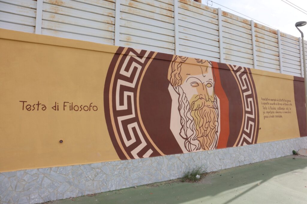 Murales storia di Reggio Calabria al Parco Lineare Sud