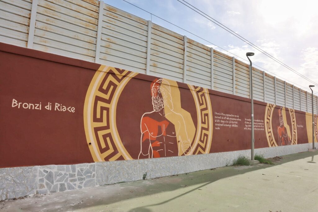 Murales storia di Reggio Calabria al Parco Lineare Sud