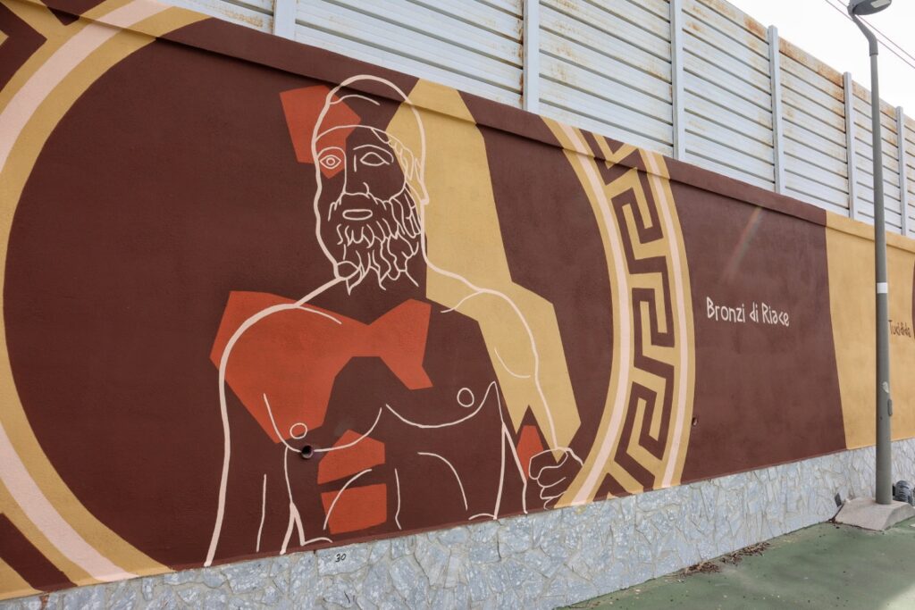 Murales storia di Reggio Calabria al Parco Lineare Sud