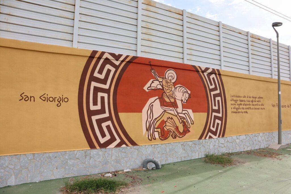 Murales storia di Reggio Calabria al Parco Lineare Sud