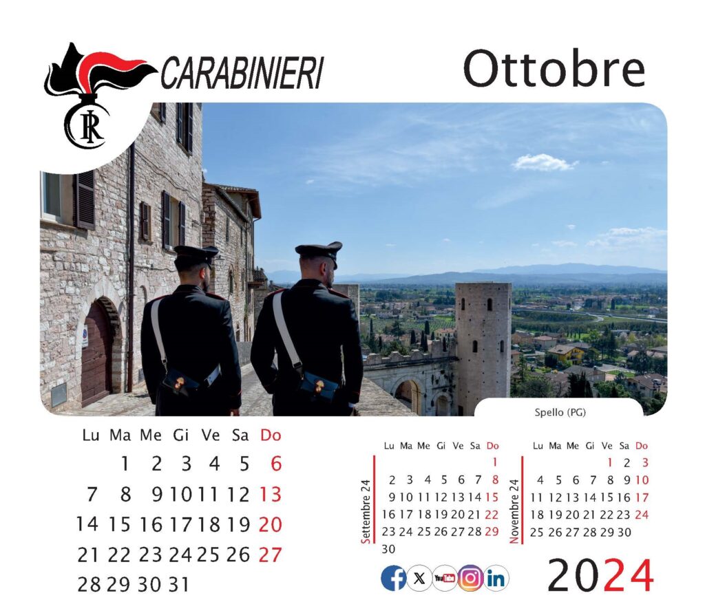 Presentato il Calendario Storico e l'Agenda 2024 dell'Arma dei Carabinieri,  il ricavato sarà devoluto al GOM di Reggio Calabria