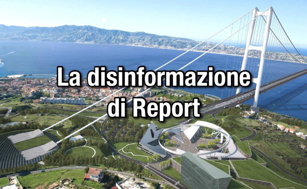 ponte sullo stretto disinformazione di report