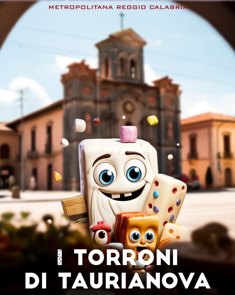 Torroni di Taurianova in cartoon con l'intelligenza artificiale