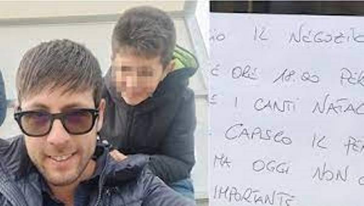 papà recita figlio