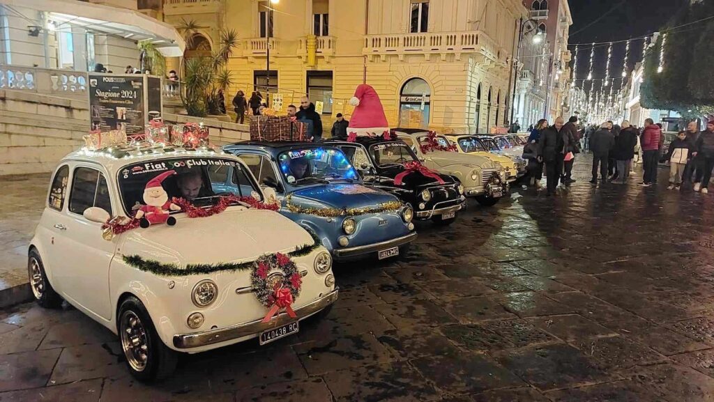 fiat 500 sfilata natale