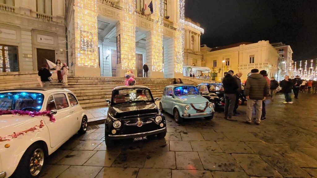 fiat 500 sfilata natale