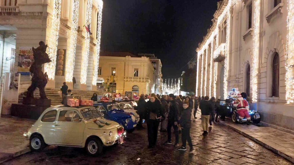 fiat 500 sfilata natale