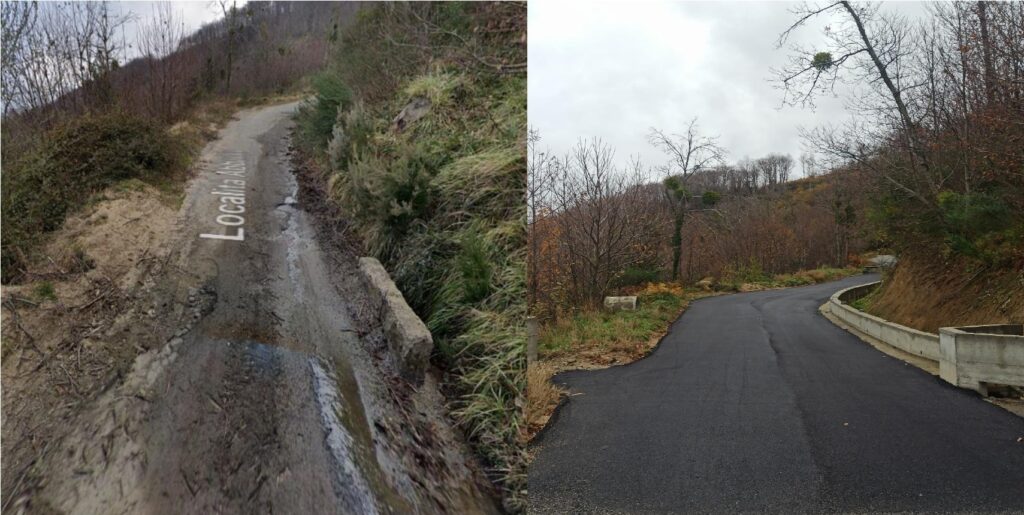 strada montagna satriano